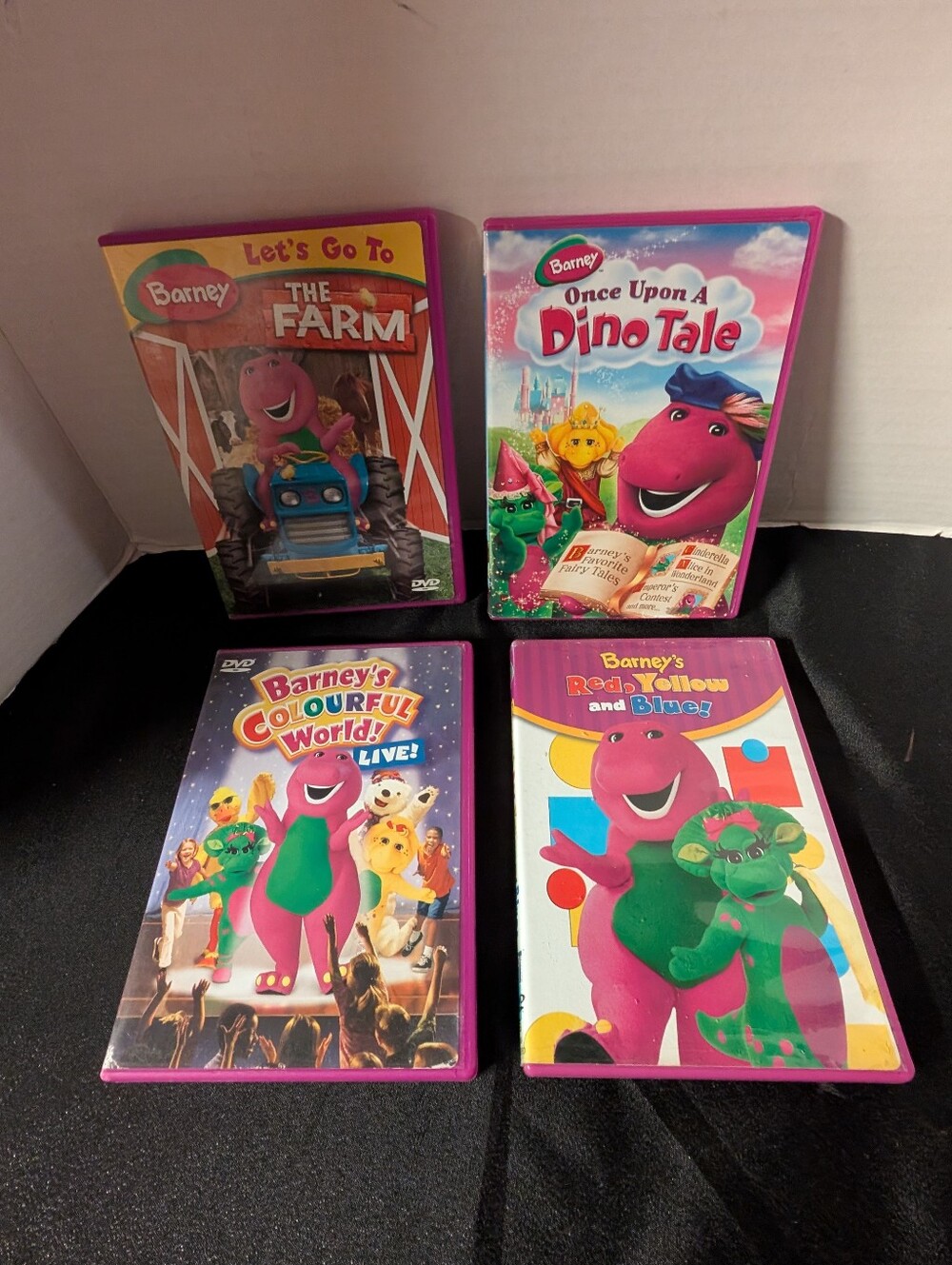 Lot of 4 Barney DVDs Songs Singing Playing Kids Children TV Show DVD Bundle